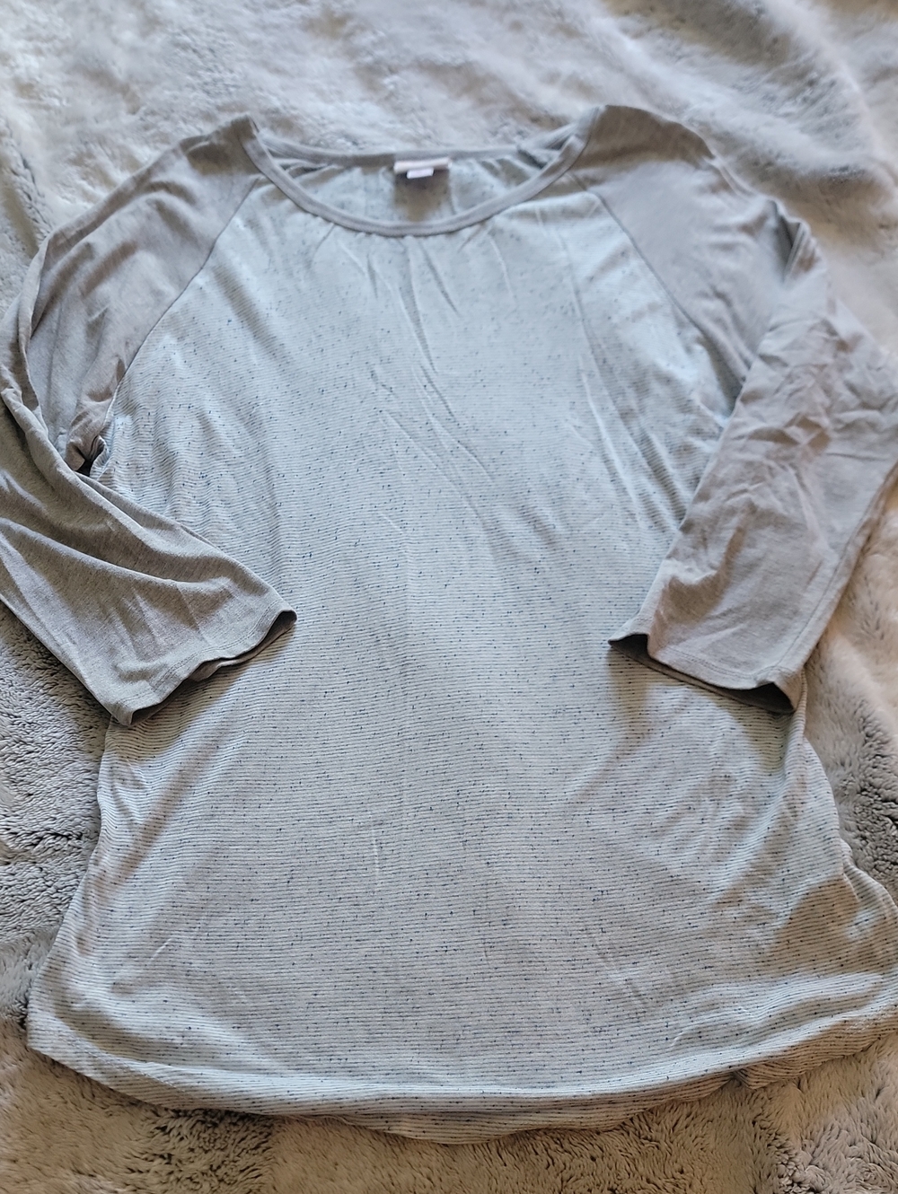 LuLaRoe Heather Gray Randy Long Sleeve Tee